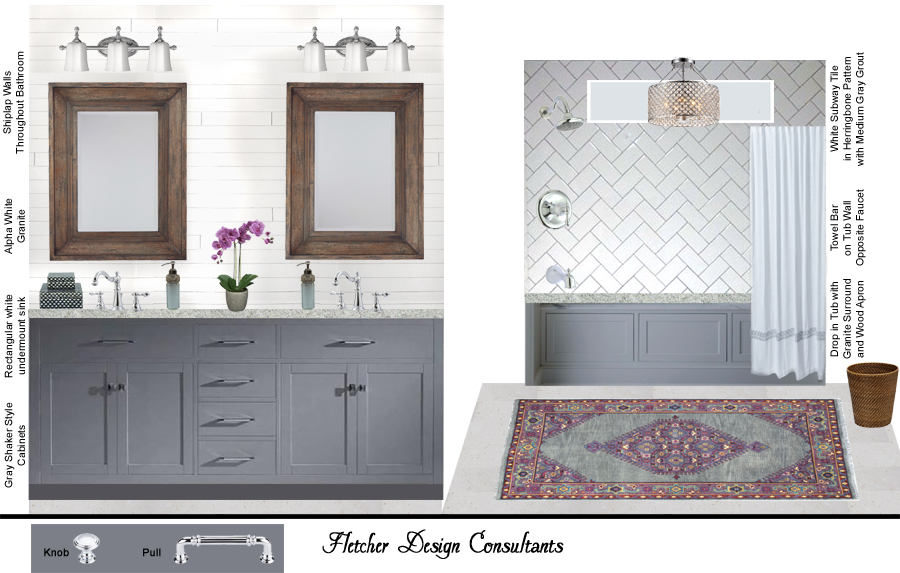 Interior Design Plan Master Bathroom