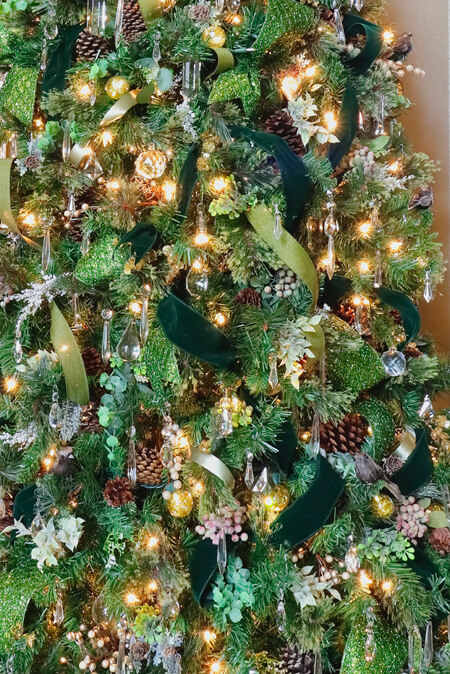Sparkly Green Christmas Tree