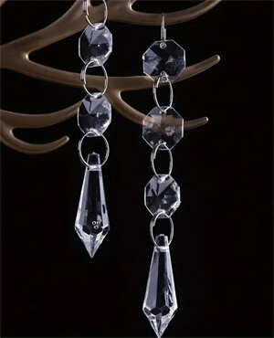 Plastic chandelier crystals acrylic