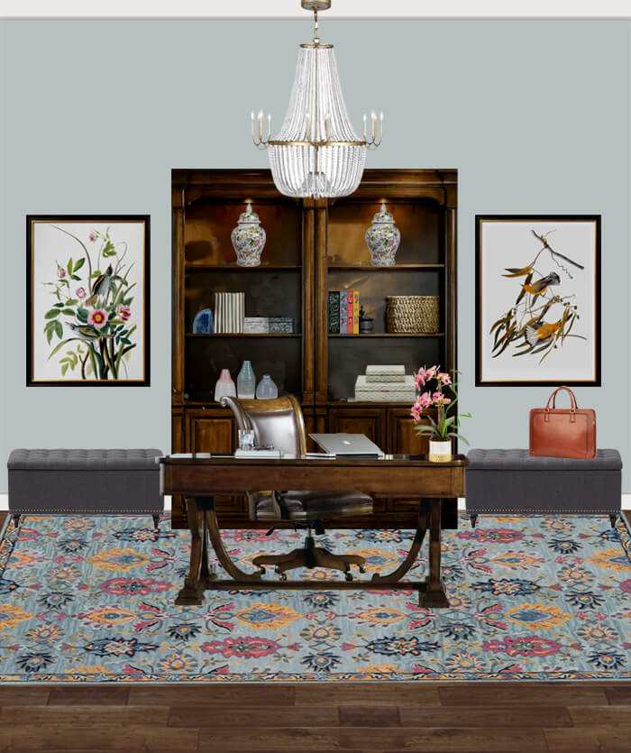 How to Style Dark Wood Home Office Furniture