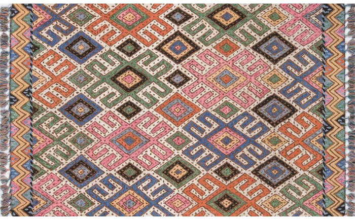 Wolken Hand-Tufted Wool Pink/Blue Area Rug