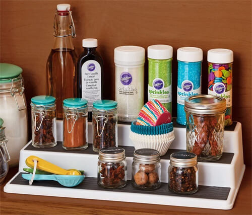 tiered spice rack