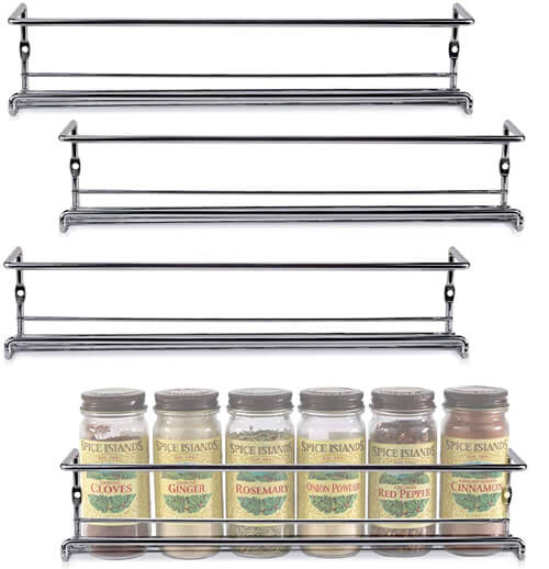 Wall mounted spice rack